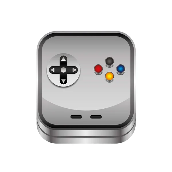 Game console - knop — Stockvector