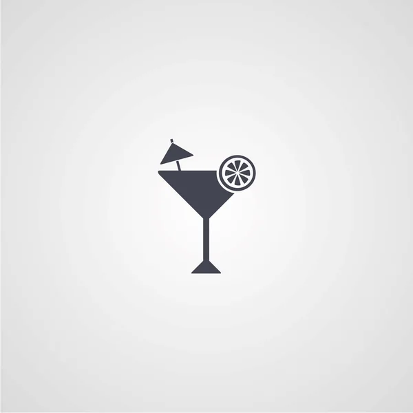 Logotipo del bicchiere da cocktail — Vettoriale Stock