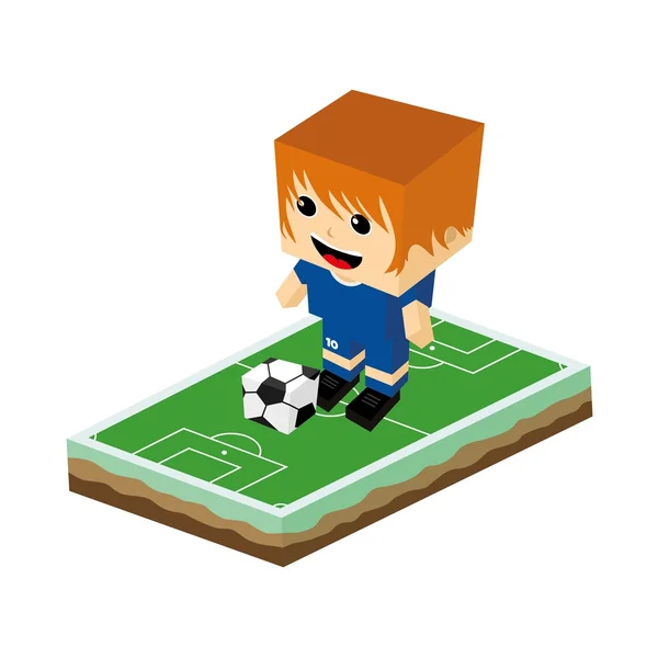 Soccer, football player — Stock Vector