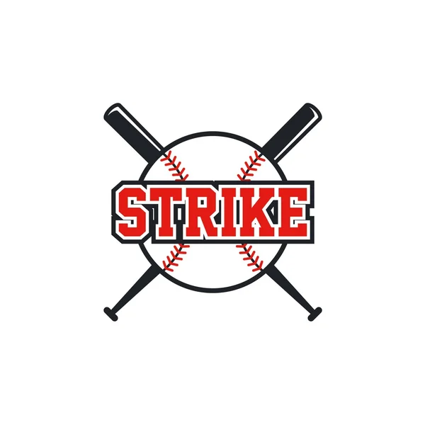 Tema de beisebol, greve — Vetor de Stock