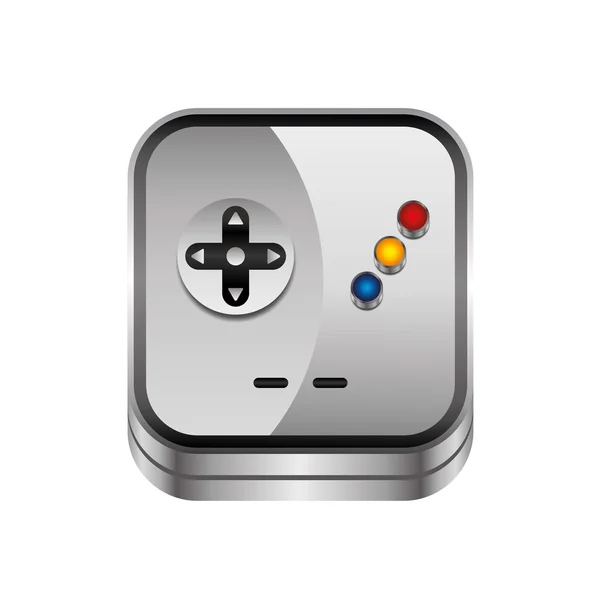 Game console - button — Stock Vector