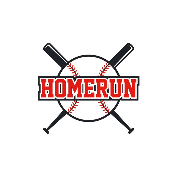 Baseball tematu, homerun — Wektor stockowy