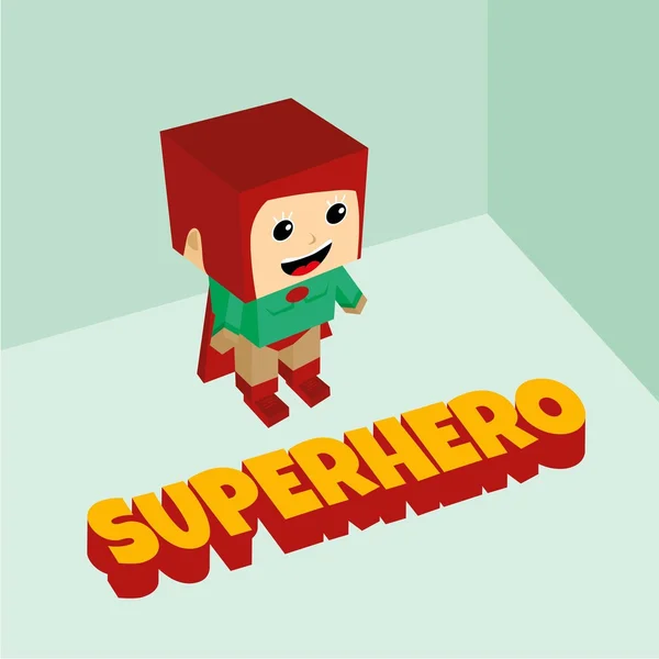 Increíble ilustración de superhéroes — Vector de stock