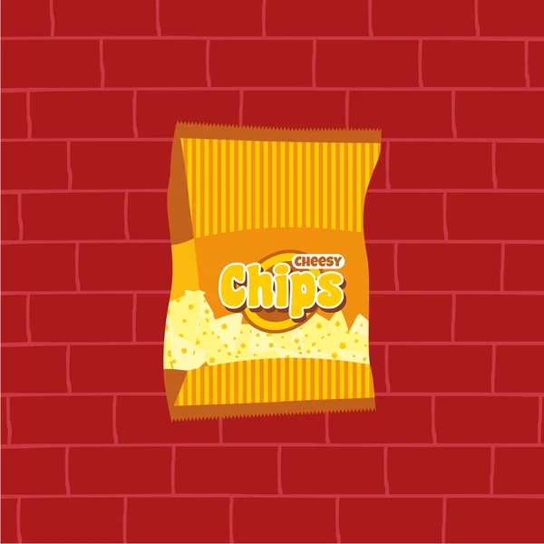 Cracker Chips Snacks — Stockvektor