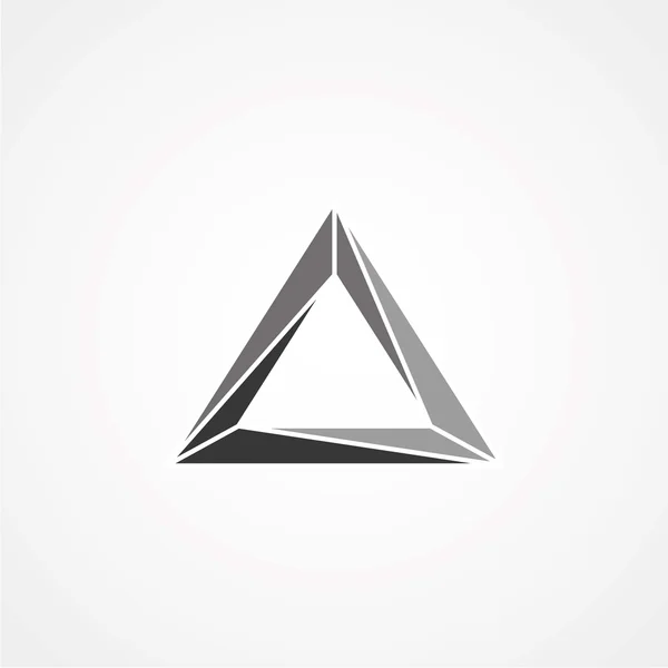 Ikona trojúhelníku logotyp. — Stockový vektor