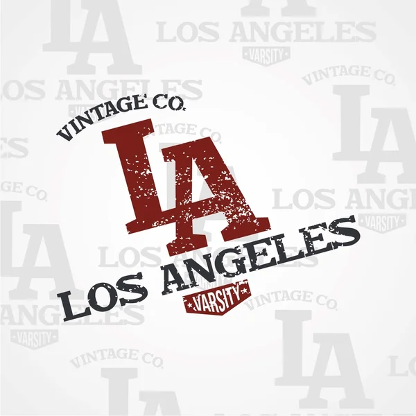 Los angeles varsity — Stock Vector