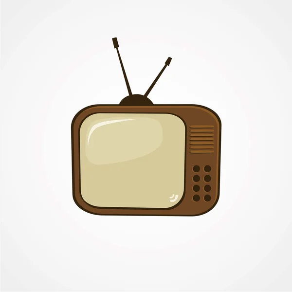Ícone de televisão dos desenhos animados — Vetor de Stock