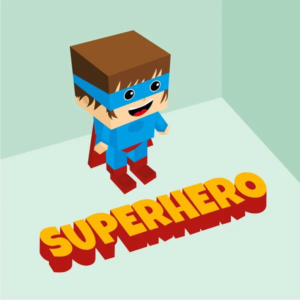 Verbazingwekkende superheld illustratie — Stockvector
