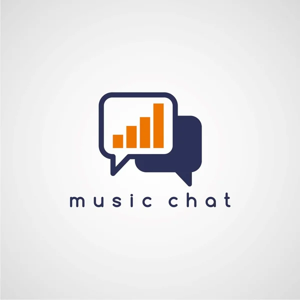 Ecualizador de chat de música — Vector de stock