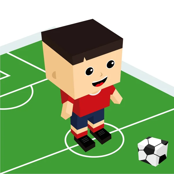 Jalkapallo, jalkapalloilija — vektorikuva
