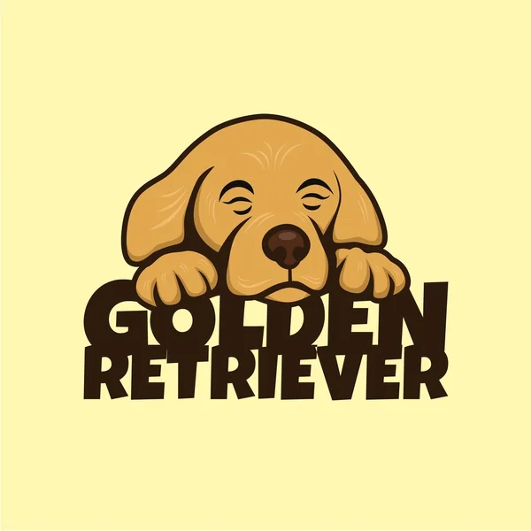 Golden Retriever Yavrusu — Stok Vektör