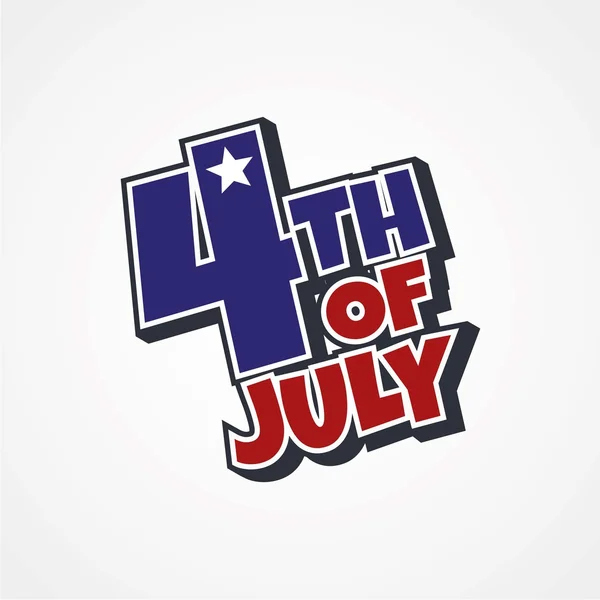 4th of july icon — Stock Vector