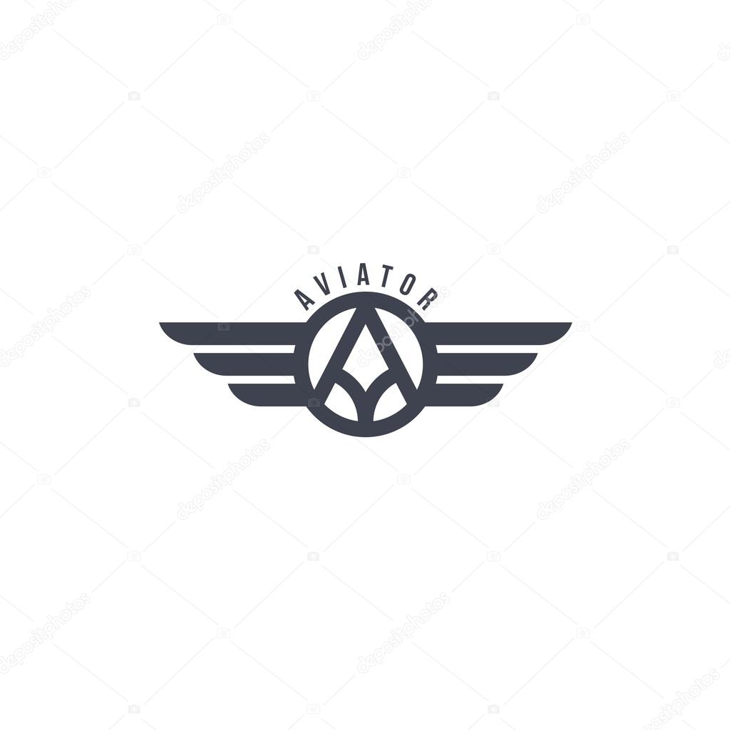 Aviator logotype theme Stock Vector by ©vectorfirst 105606936, image size:1024x1024