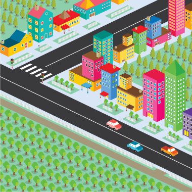 izometrik yerleşim görünümü