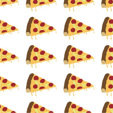 İtalyan pizza dilimleri seamless modeli