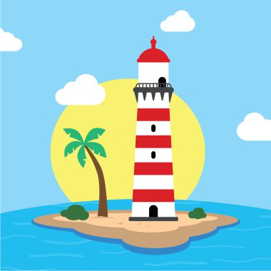 plaj deniz feneri sahil manzarası