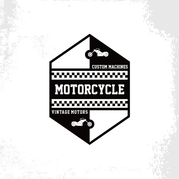 Retro Motorsykkelmerke – stockvektor