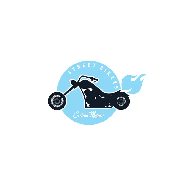 Etiqueta de motocicleta personalizada — Archivo Imágenes Vectoriales