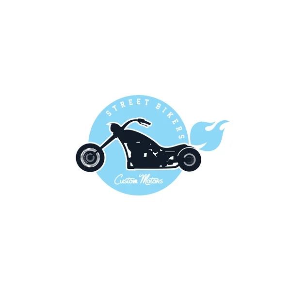 Vlastní motocykl popisek — Stockový vektor