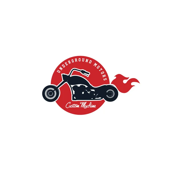 Etiqueta de motocicleta personalizada — Archivo Imágenes Vectoriales