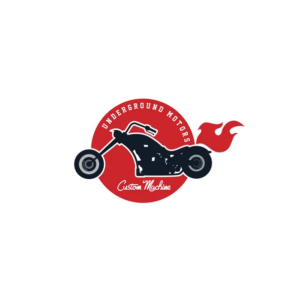 Etiqueta de motocicleta personalizada — Vetor de Stock