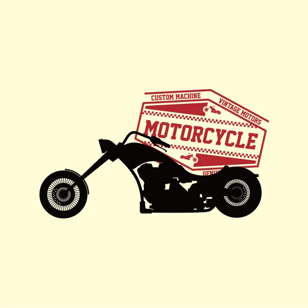 Motocykl chopper zwyczaj — Wektor stockowy