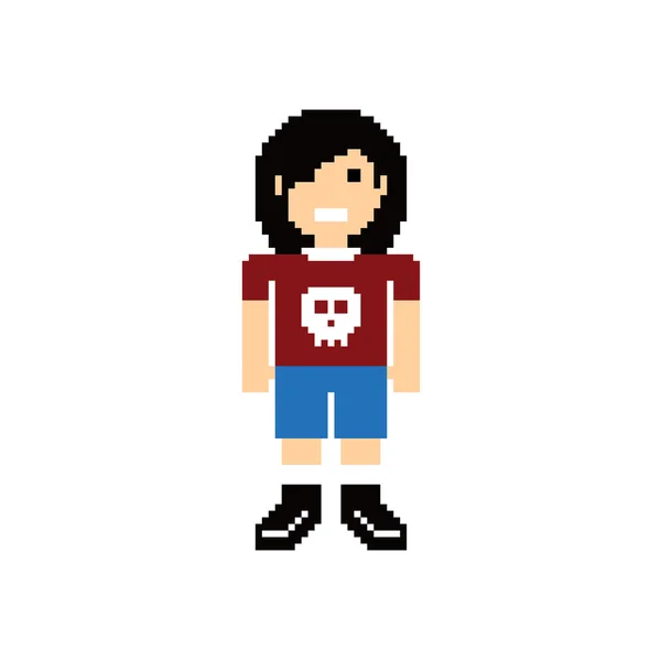 Pixel Guy Avatar Thema — Stockvektor