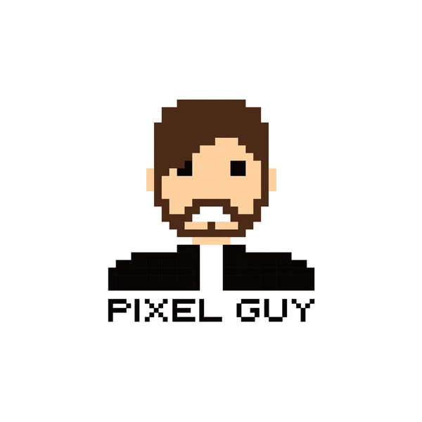 Pixel guy avatar thema — Stockvector