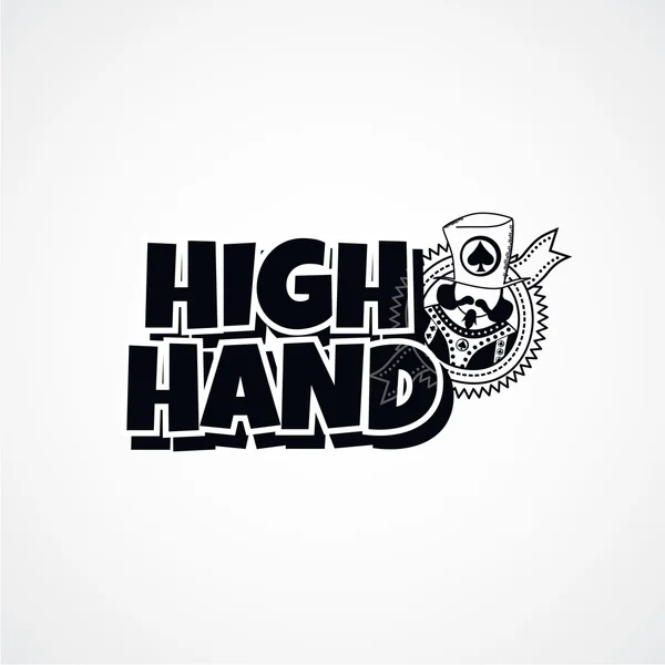 High Hand Poker Thema — Stockvektor