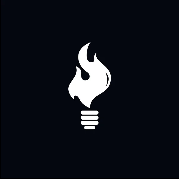 Eld lampa ikonen — Stock vektor