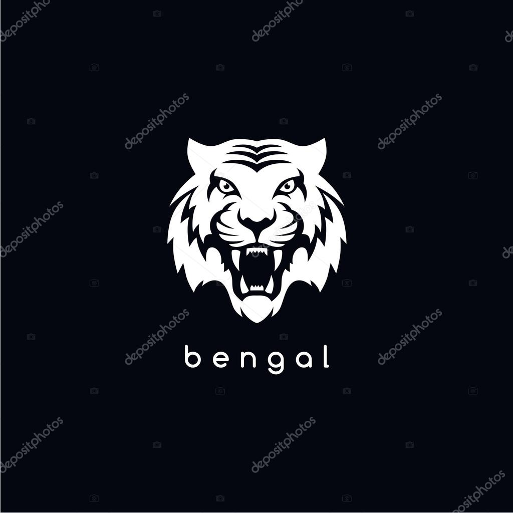 Bengal tiger vector logo