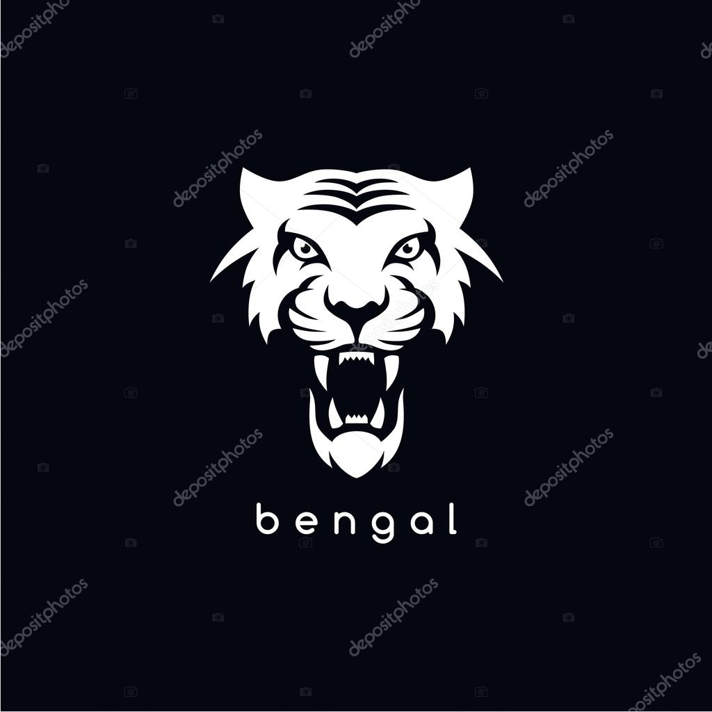 Bengal tiger vector logo