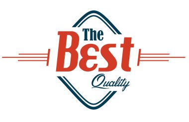 Vintage kalite rozet - etiket 