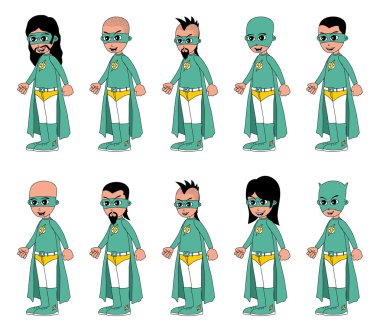 çizgi film süper kahraman kümesi