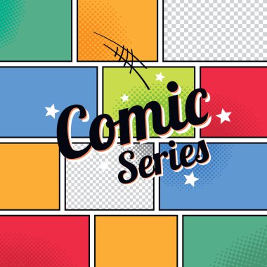komik şablonu serisi