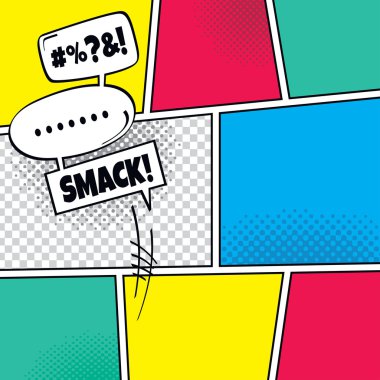 komik şablonu serisi