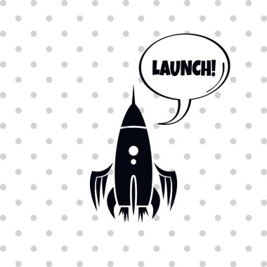 karikatür roket gemisi