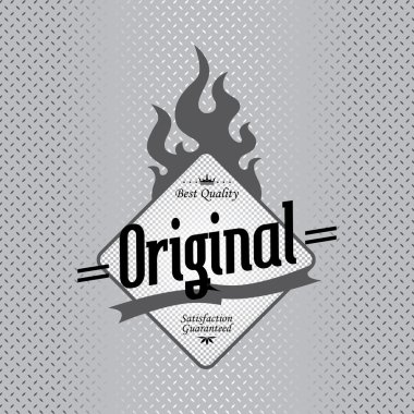 Orijinal ürün etiketi