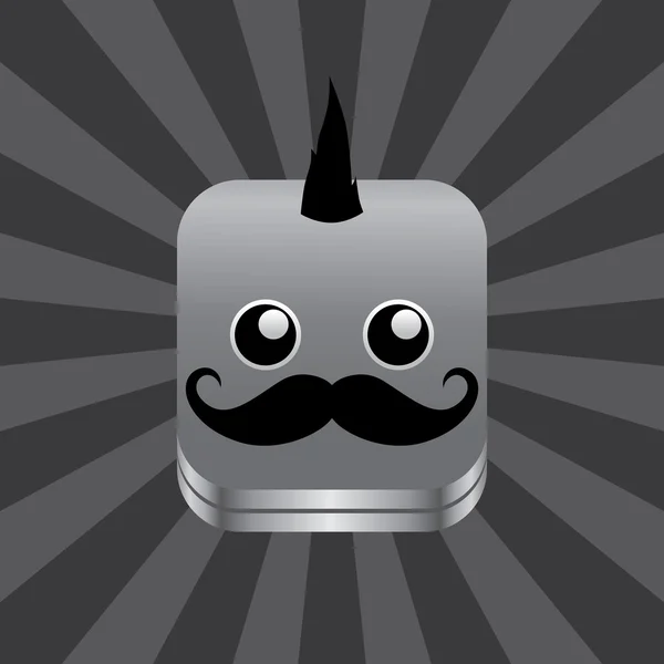 Geek facet avatar — Wektor stockowy