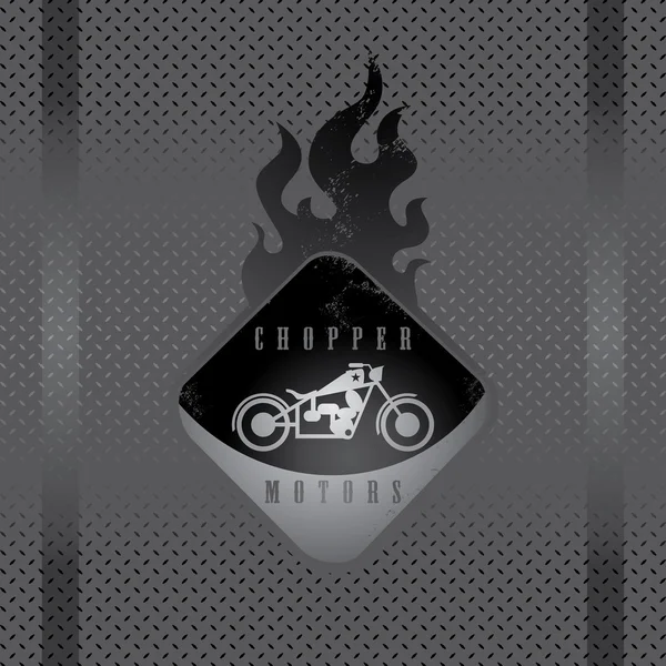 Chopper badge etikett — Stock vektor