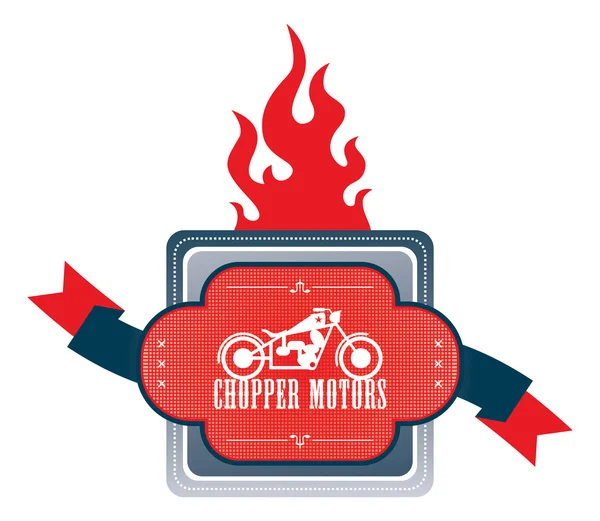 Chopper badge label — Stockvector
