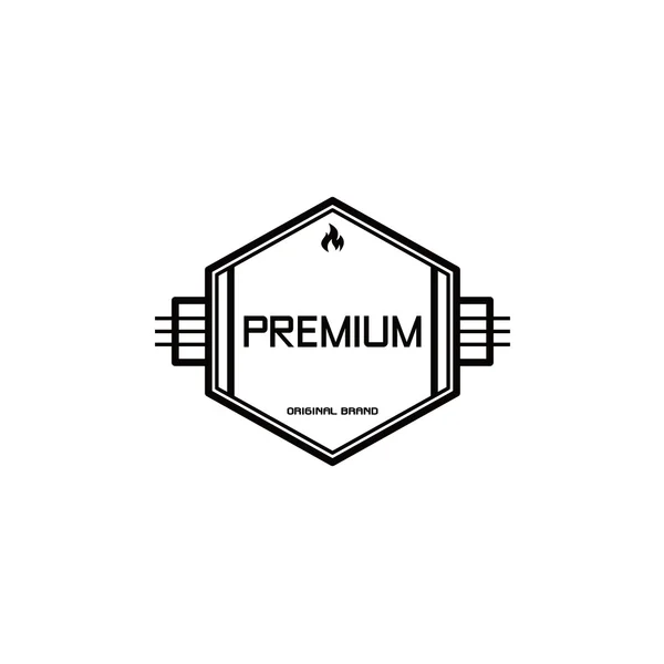 Premium label icon — Stock Vector