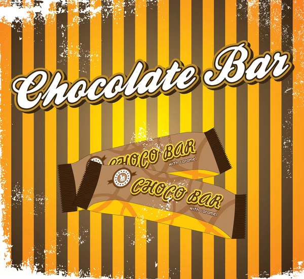 Barra de chocolate lable — Vetor de Stock