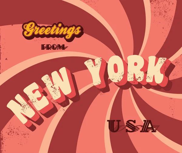 Znak podróż z Nowego Jorku — Wektor stockowy