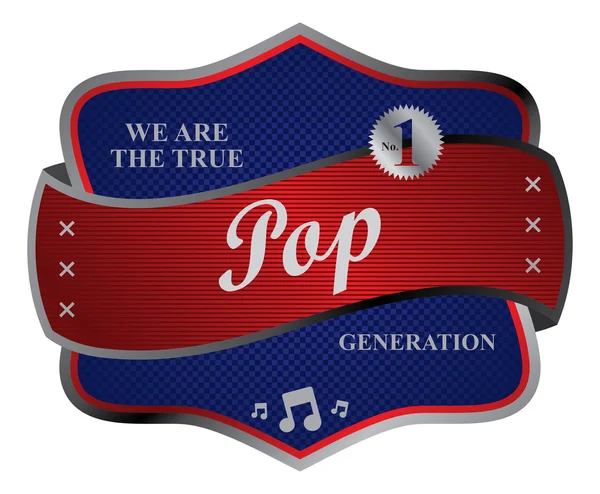 Genre Popmusik — Stockvektor