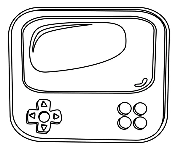 Spel joystick console — Stockvector