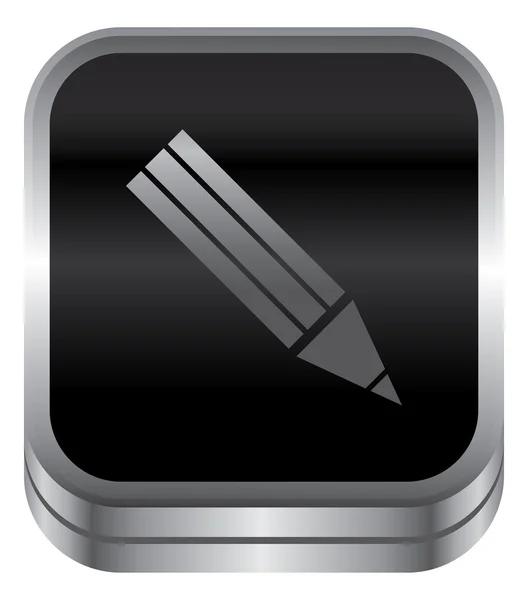 Write draw desktop computer icon — Stock Vector
