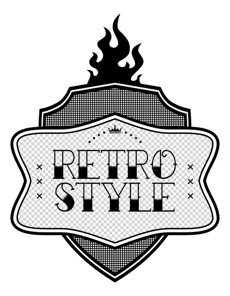 Ikona szablonu retro logo — Wektor stockowy