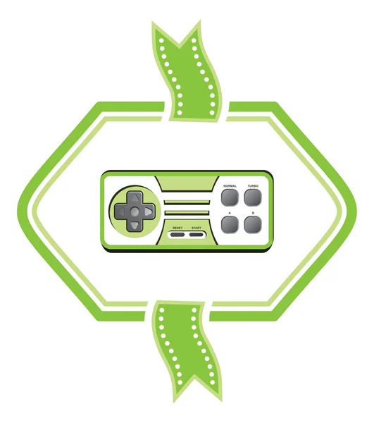 Game console joystick — Stock Vector