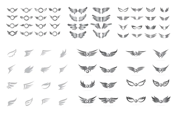 Ensemble d'étiquettes Wings — Image vectorielle